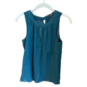 J. Crew Silk lined  Blouse with Round Neckline and Keyhole Detail